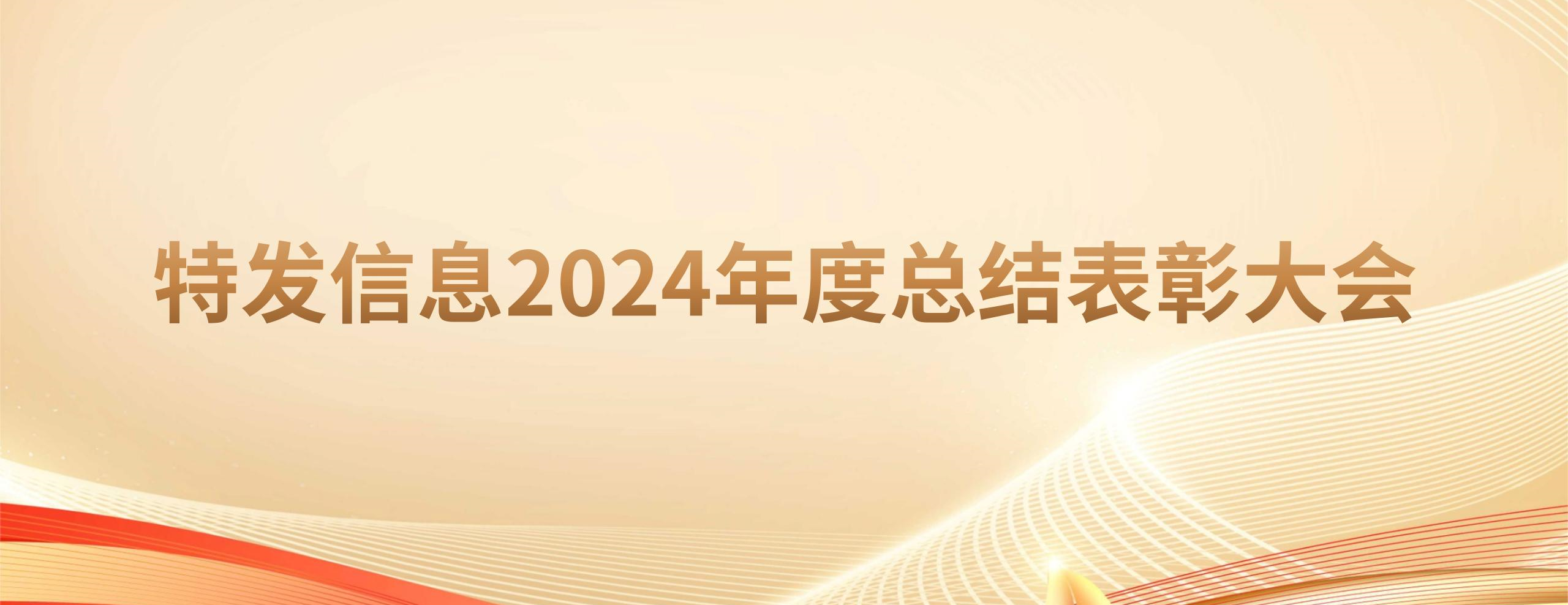 凝心聚力繪藍(lán)圖 砥礪奮進(jìn)啟新程——特發(fā)信息召開2024年度總結(jié)表彰大會(huì)